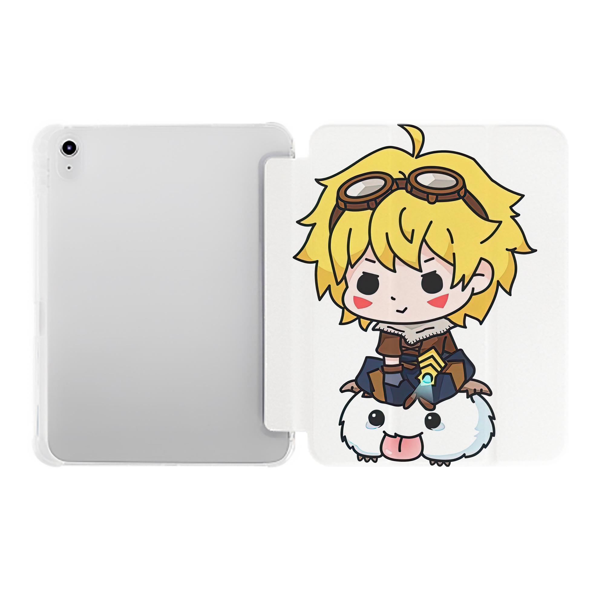 （画像用） リーグ・オブ・レジェンド League of Legends LOL IPad ケース ペン収納付き 三つ折りスタンド PUレザー×シリコン 対応機種9.5/10.5/10.9インチ